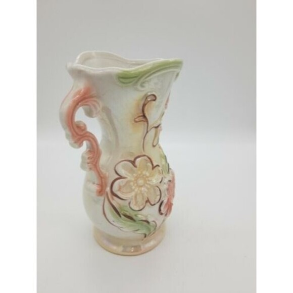 Made in Brazil Ceramic  Pottery lustreware lusterware vintage vase 8" - Picture 5 of 10